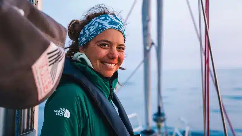 Caro North sur le voilier (@Ramona Waldner)